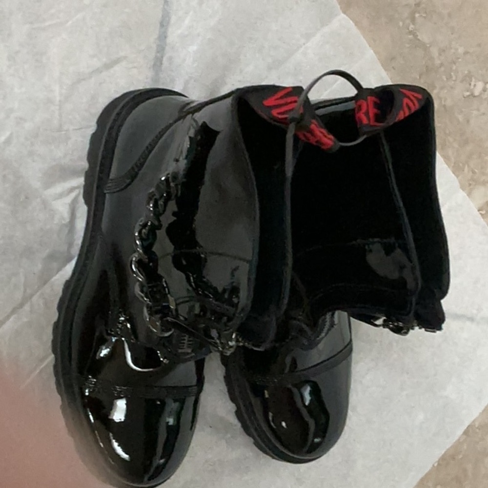 Zadig & Voltaire Black Patent Leather Boots